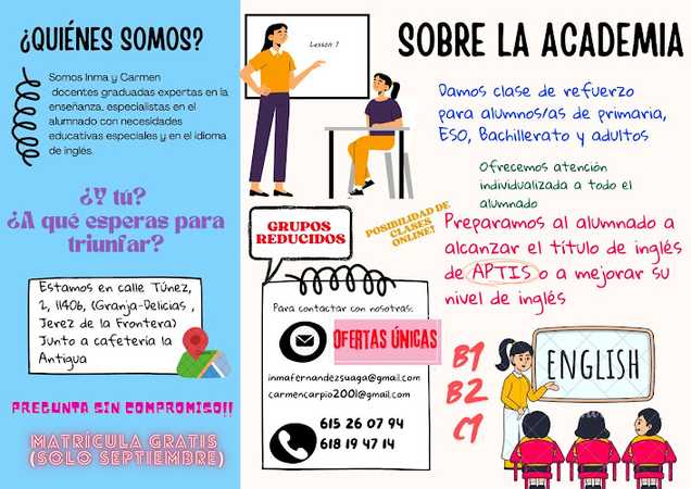 Fotografia tomada fuera de ACADEMIA NUEVOS HORIZONTES - Education center en Jerez de la Frontera, Cádiz